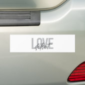 Moderne, eenvoudige, coole, stedelijke ontwerplief bumpersticker (Op auto)