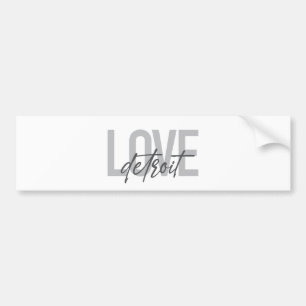 Moderne, eenvoudige, coole, stedelijke ontwerplief bumpersticker