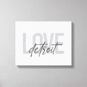 Moderne, eenvoudige, coole, stedelijke ontwerplief canvas afdruk