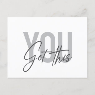 Moderne, eenvoudige, coole typografie. briefkaart