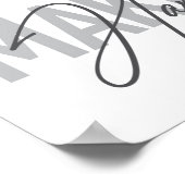 Moderne, eenvoudige, coole typografie maakt het mo poster (Hoek)