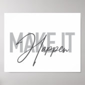 Moderne, eenvoudige, coole typografie maakt het mo poster (Voorkant)