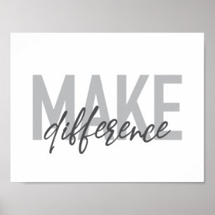 Moderne, eenvoudige, coole typografie maakt versch poster