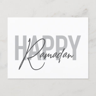 Moderne, eenvoudige, coole typografie van Happy Ra Briefkaart