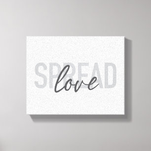 Moderne, eenvoudige, coole typografie van Spread L Canvas Afdruk
