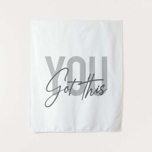 Moderne, eenvoudige, coole typografie. wandkleed (Voorkant)