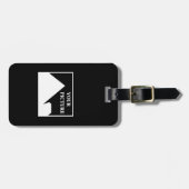 Moderne eenvoudige Creëer uw eigen bruiloft Afbeel Bagagelabel (Voorkant horizontaal)