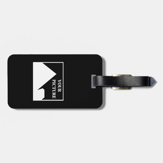 Moderne eenvoudige Creëer uw eigen bruiloft Afbeel Bagagelabel (Achterkant horizontaal)