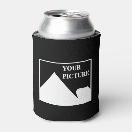 Moderne eenvoudige Creëer uw eigen bruiloft Afbeel Blikjeskoeler (Blikje Voorkant)