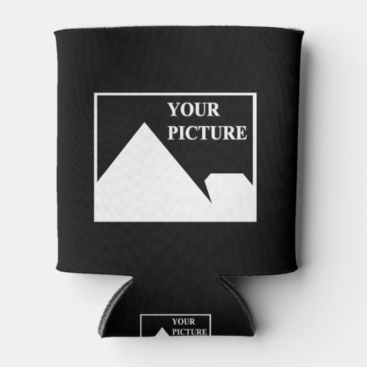 Moderne eenvoudige Creëer uw eigen bruiloft Afbeel Blikjeskoeler (Voorkant)