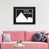 Moderne eenvoudige Creëer uw eigen bruiloft Afbeel Canvas Afdruk (Insitu (Woonkamer))