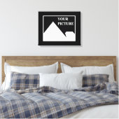 Moderne eenvoudige Creëer uw eigen bruiloft Afbeel Canvas Afdruk (Insitu (Slaapkamer))