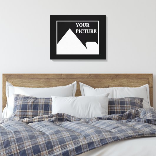 Moderne eenvoudige Creëer uw eigen bruiloft Afbeel Canvas Afdruk (Insitu (Slaapkamer))