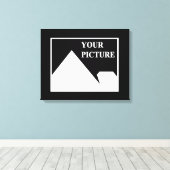 Moderne eenvoudige Creëer uw eigen bruiloft Afbeel Canvas Afdruk (Insitu (Houten vloer))