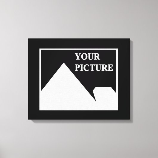 Moderne eenvoudige Creëer uw eigen bruiloft Afbeel Canvas Afdruk (Voorkant)