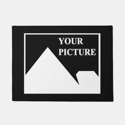 Moderne eenvoudige Creëer uw eigen bruiloft Afbeel Deurmat (Voorkant)