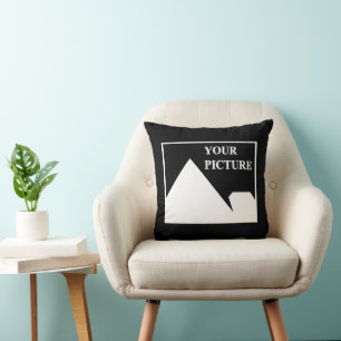 Moderne eenvoudige Creëer uw eigen bruiloft Afbeel Kussen