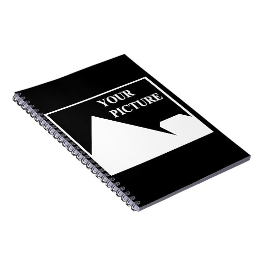 Moderne eenvoudige Creëer uw eigen bruiloft Afbeel Notitieboek (Rechterzijde)