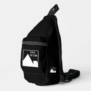 Moderne eenvoudige Creëer uw eigen bruiloft Afbeel Sling Bag