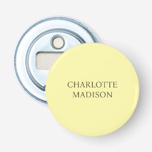 Moderne Eenvoudige Crème Trendy Minimalistische Ge Button Flesopener