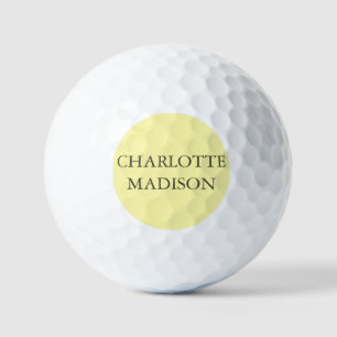 Moderne Eenvoudige Crème Trendy Minimalistische Ge Golfballen