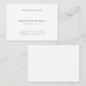 Moderne, eenvoudige design elegante professionele visitekaartje (Voorkant / Achterkant)