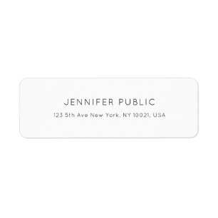 Moderne, eenvoudige design professionele elegante etiket
