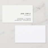 Moderne, eenvoudige design professionele elegante visitekaartje (Voorkant / Achterkant)