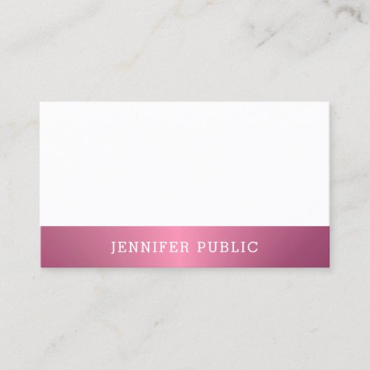 Moderne, eenvoudige design professionele Sjabloon Visitekaartje (Voorkant)