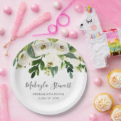 Moderne, eenvoudige, elegante Afstuderen Papieren Bordje (Feest)