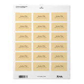 Moderne Eenvoudige Elegante Gouden Kalligrafie Scr Etiket (Full Sheet)