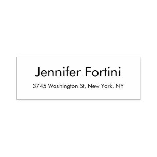 Moderne Eenvoudige Elegante Minimalistische Stijl Zelfinktende Stempel