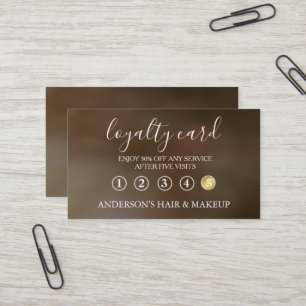 Moderne eenvoudige elegante typografie Loyalty Car Visitekaartje