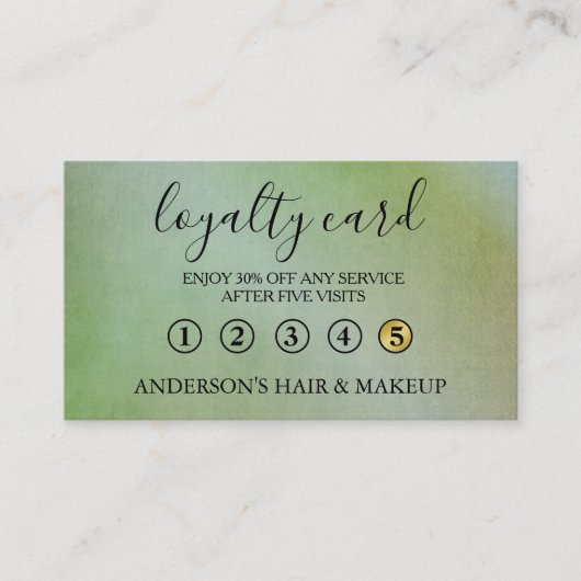 Moderne eenvoudige elegante typografie Loyalty-Kaa Visitekaartje (Voorkant)