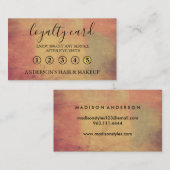 Moderne eenvoudige elegante typografie Loyalty-Kaa Visitekaartje (Voorkant / Achterkant)