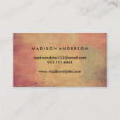 Moderne eenvoudige elegante typografie Loyalty-Kaa Visitekaartje (Achterkant)