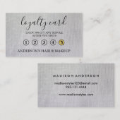 Moderne eenvoudige elegante typografie Loyalty-Kaa Visitekaartje (Voorkant / Achterkant)