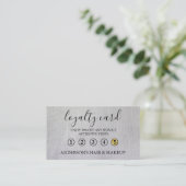 Moderne eenvoudige elegante typografie Loyalty-Kaa Visitekaartje (Staand voorkant)