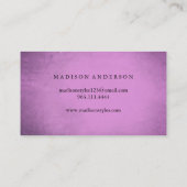 Moderne eenvoudige elegante typografie Loyalty-Kaa Visitekaartje (Achterkant)