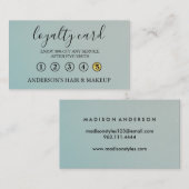 Moderne eenvoudige elegante typografie Loyalty-Kaa Visitekaartje (Voorkant / Achterkant)