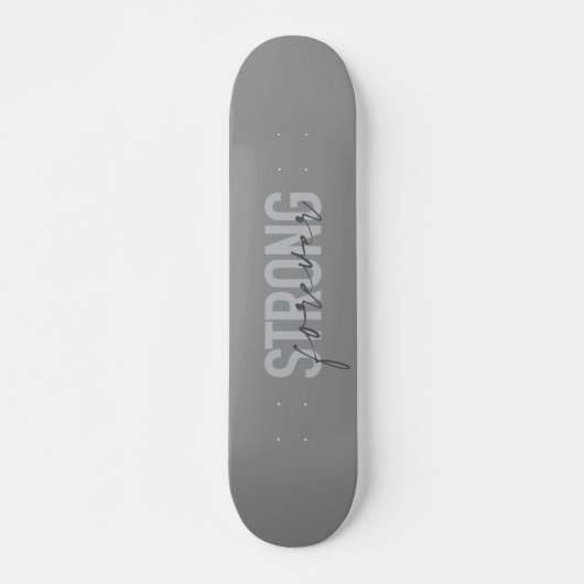 Moderne, eenvoudige, elegante vormgeving krachtig skateboard (Voorkant)