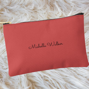 Moderne Eenvoudige Elegante Zwarte Monogram Etui