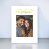 Moderne eenvoudige foto bruiloft verlovingsfeest kaart