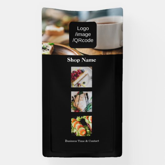 Moderne eenvoudige foto spandoek (Verticaal)