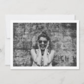 Moderne, eenvoudige foto van Afstuderen Afstuderen Aankondiging (Achterkant)