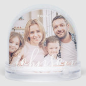 Moderne, eenvoudige foto voor afspeelbare Script Sneeuwbol (Achterkant)