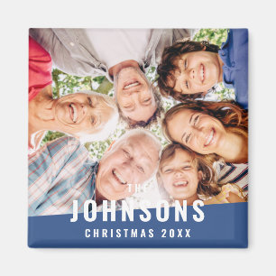 Moderne eenvoudige fotofeestdag voor moderne grafi magneet