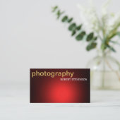 Moderne eenvoudige fotografie-Visitekaartje Visitekaartje (Staand voorkant)