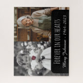 Moderne Eenvoudige Gedenkfoto Jigsaw Puzzel (Verticaal)