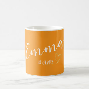 Moderne Eenvoudige Gepersonaliseerde Geschenknaam Koffiemok